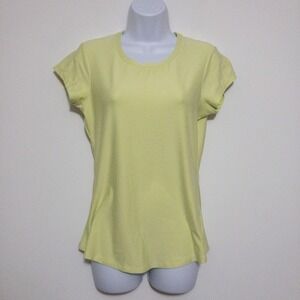 Title Nine Grace Ruched Back Top Womens Small Green Gym Athletic Workout
